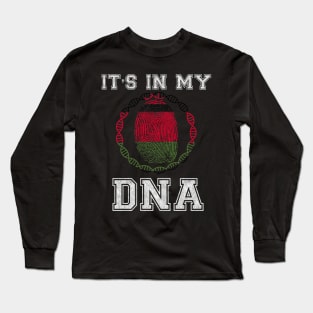 Malawi  It's In My DNA - Gift for Malawian From Malawi Long Sleeve T-Shirt